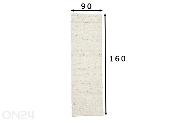 Matto Alm Glück UNI 90x160 cm mitat