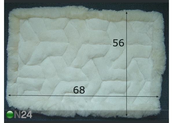 Matto ALPAKKA 68x56 cm mitat
