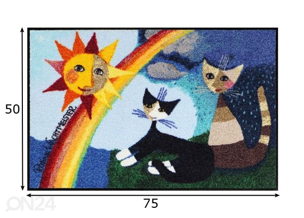 Matto ARCOBALENO 50x75 cm mitat