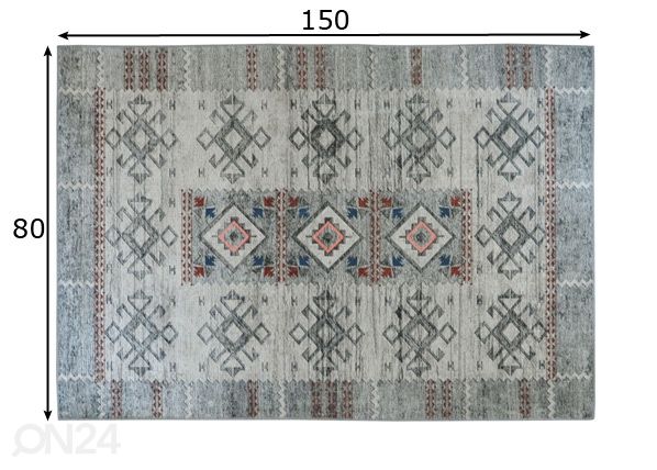 Matto Arizona Grey 80x150 cm mitat