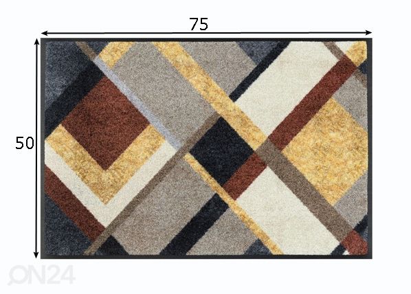 Matto Art Deco 50x75 cm mitat