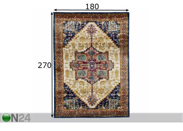 Matto Ashley Ivory 180x270 cm mitat