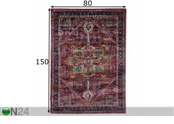 Matto Ashley Violet 80x150 cm mitat