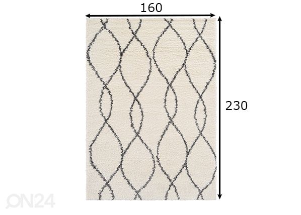 Matto Asti 160x230 cm mitat