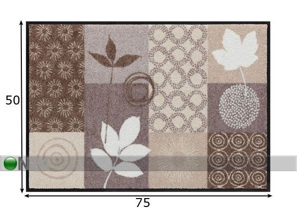 Matto AUTUMN LEAVES 50x75 cm mitat