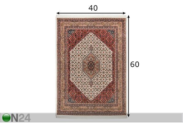 Matto Benares Bidjar 9 40x60 cm mitat