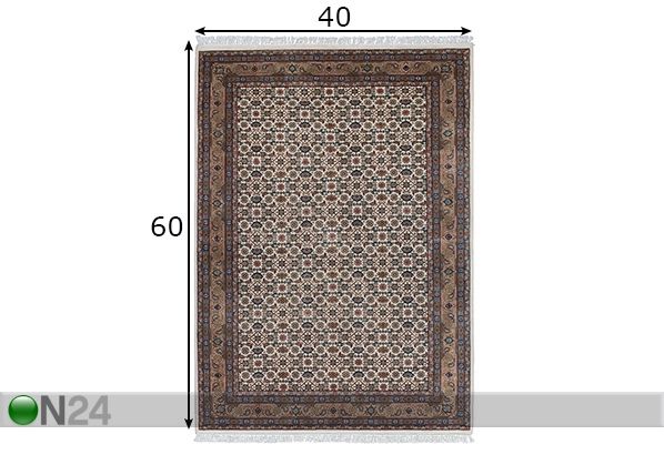 Matto Benares Herati 40x60 cm mitat