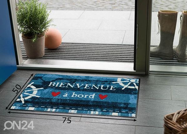 Matto BIENVENUE A BOARD 50x75 cm mitat