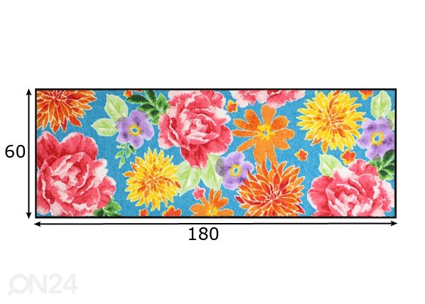 Matto BIG ROSES 60x180 cm mitat