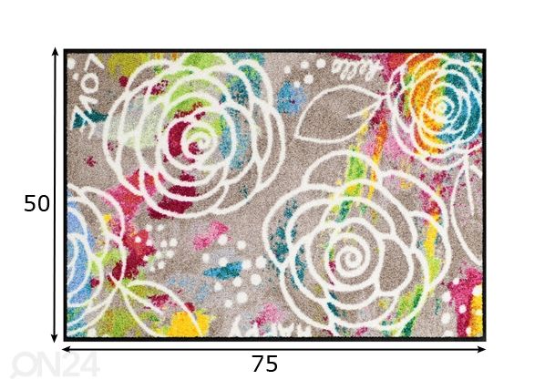Matto BLOSSOM CARPET 50x75 cm mitat
