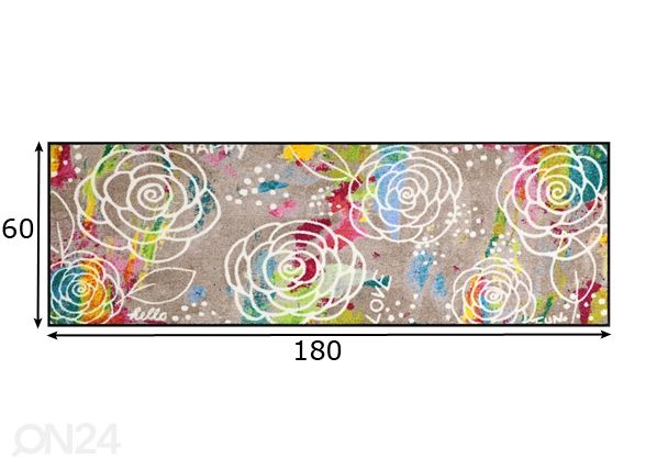 Matto BLOSSOM CARPET 60x180 cm mitat