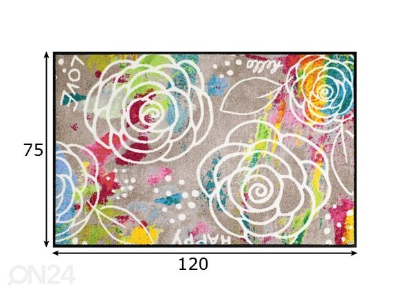 Matto BLOSSOM CARPET 75x120 cm mitat