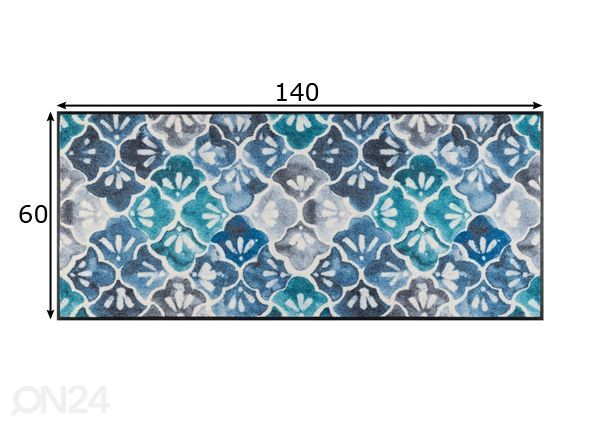 Matto Blue Ground 60x140 cm mitat