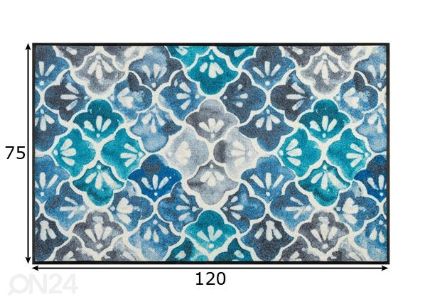 Matto Blue Ground 75x120 cm mitat