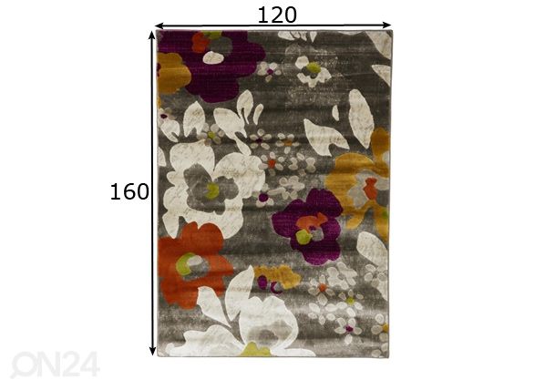 Matto Boheme Multi 120x160 cm mitat