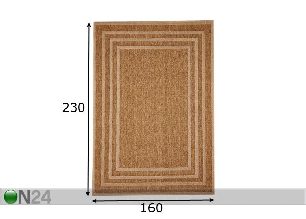 Matto BORDER 160x230 cm mitat
