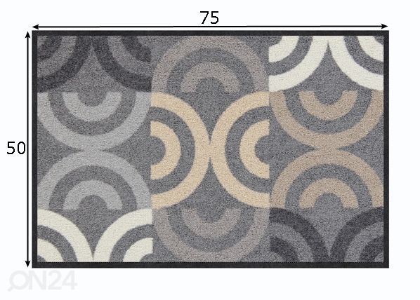 Matto Borrby city chic 50x75 cm mitat