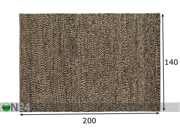 Matto BRASIL 140x200 cm mitat