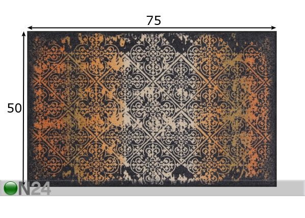 Matto Broken Tiles terra 50x75 cm mitat