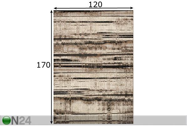 Matto Brooklyn Natural 120x170 cm mitat