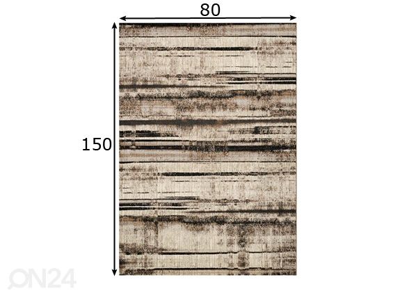 Matto Brooklyn Natural 80x150 cm mitat