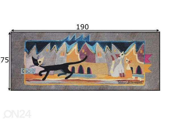 Matto Bruscolino 75x190 cm mitat