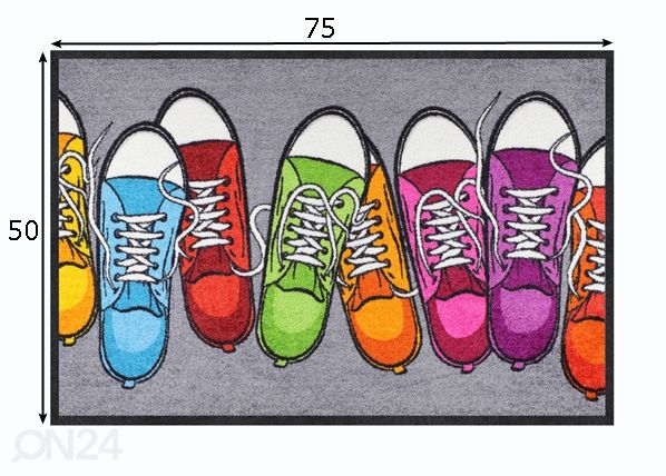 Matto Bunte Turnschuhe 50x75 cm mitat