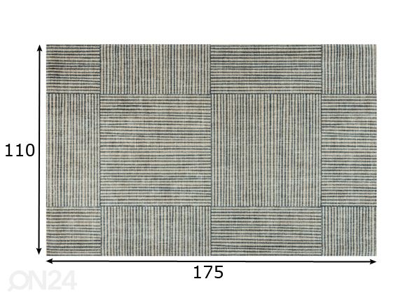 Matto CANVAS 110x175 cm mitat