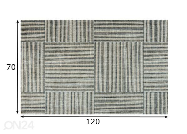 Matto CANVAS 70x120 cm mitat