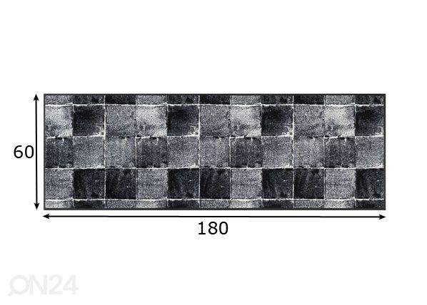 Matto CARELLA 60x180 cm mitat