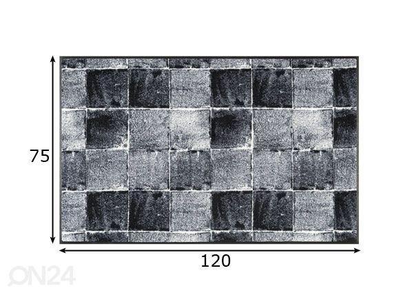 Matto CARELLA 75x120 cm mitat