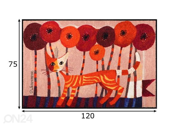 Matto CAROTINO 75x120 cm mitat