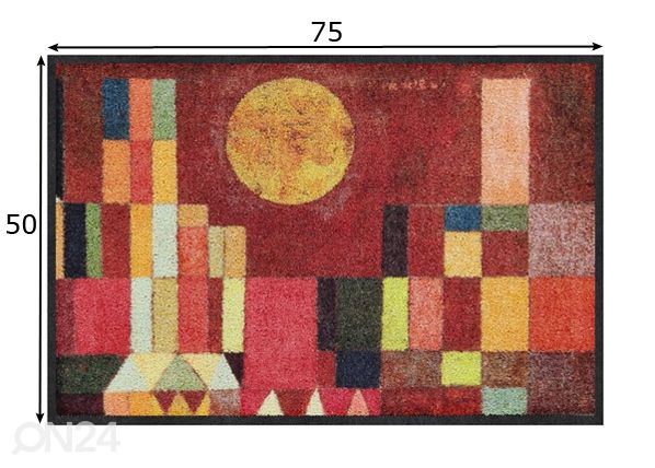 Matto Castle and Sun 50x75 cm mitat