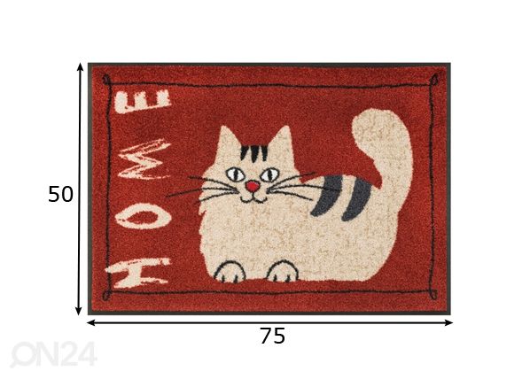 Matto CATTY HOME 50x75 cm mitat