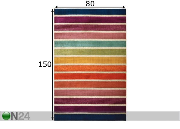 Matto Catwalk Multi 80x150 cm mitat