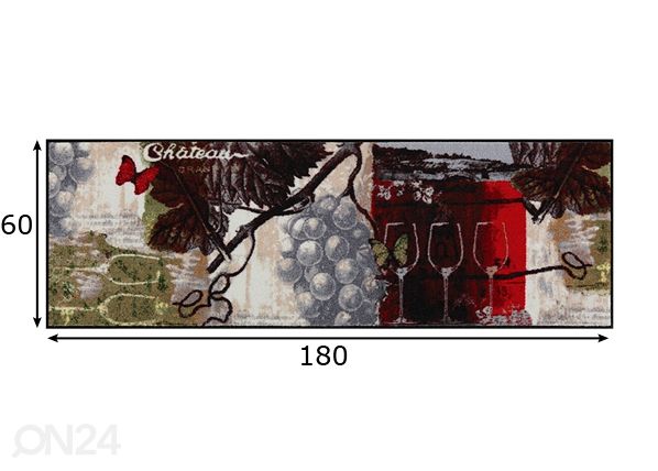 Matto Chateau Grand Vin 60x180 cm mitat