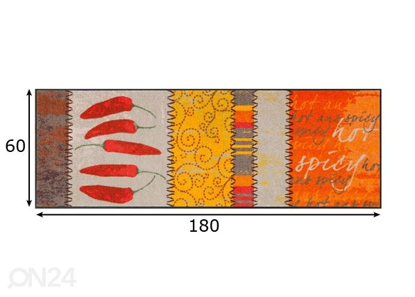 Matto CHILI 60x180 cm mitat