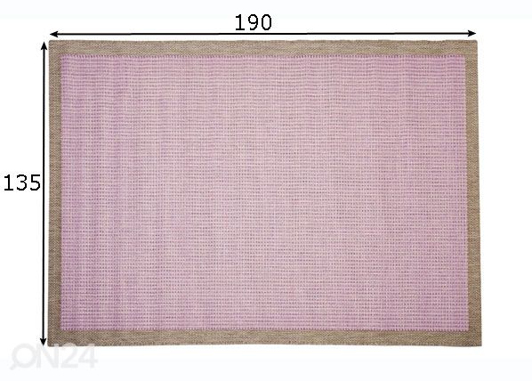Matto Chrome Plum 135x190 cm mitat