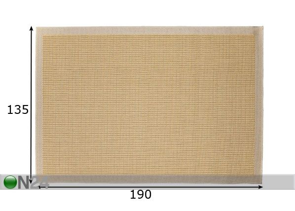 Matto Chrome Yellow 135x190 cm mitat