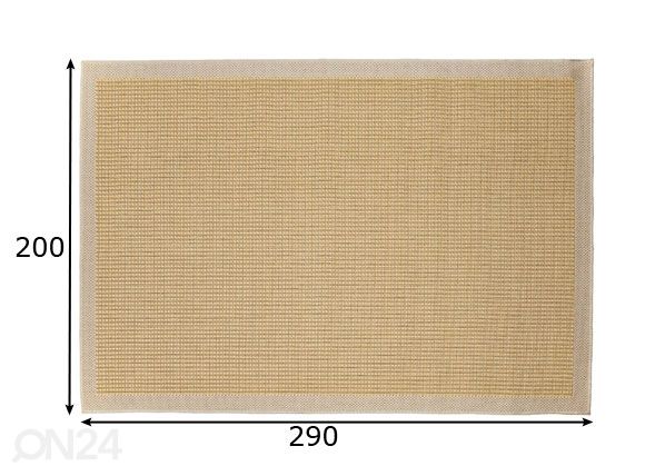 Matto Chrome Yellow 200x290 cm mitat