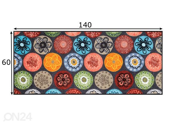 Matto Coralis 60x140 cm mitat