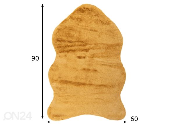 Matto Cosy Golden Yellow 60x90 cm mitat