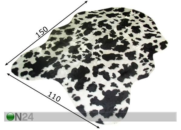 Matto COW 110x150 cm mitat