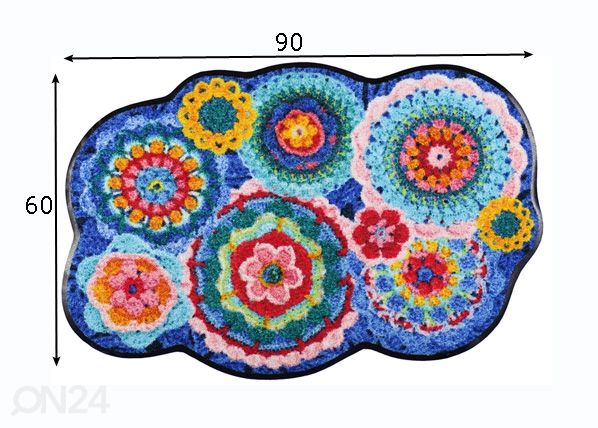 Matto Crochet 60x90 c mitat