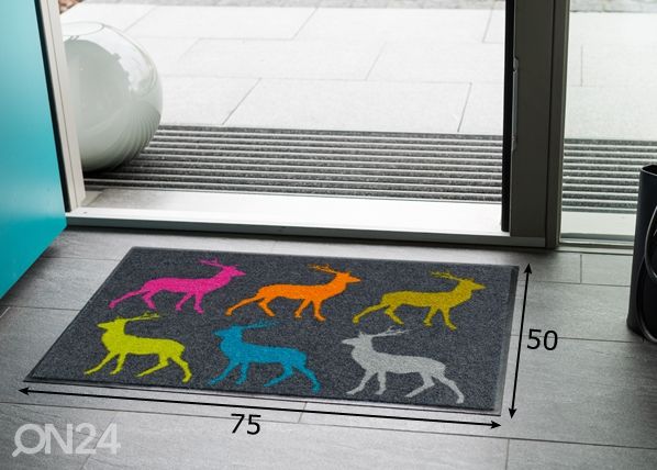 Matto CROSSING DEER 50x75 cm mitat