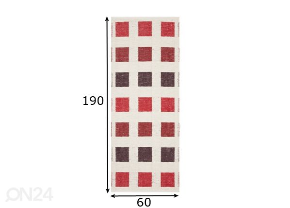 Matto Cubo 60x190 cm mitat