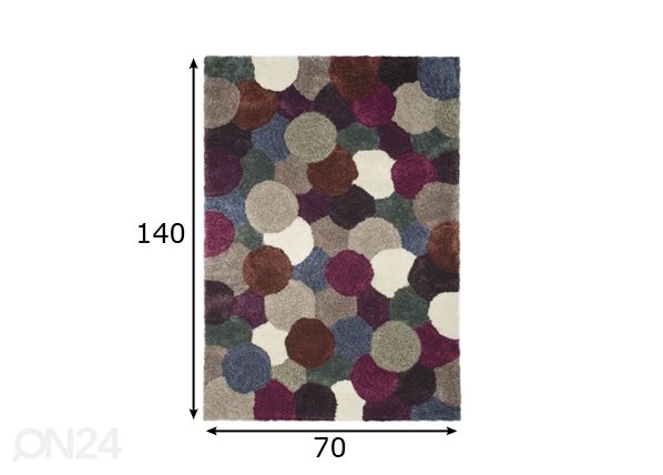 Matto DANCE 70x140 cm mitat
