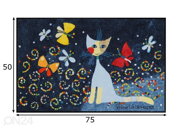 Matto DANZA DELLE FARFALLE 50x75 cm mitat