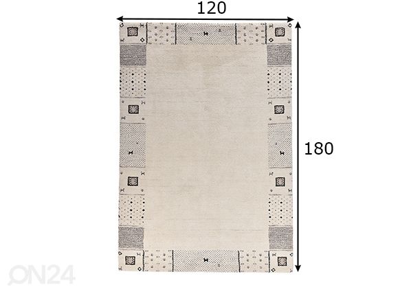 Matto Denver, 120x180 cm beige mitat