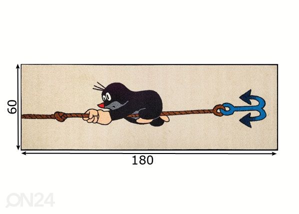 Matto DER KLEINE MAULWURF 60x180 cm mitat